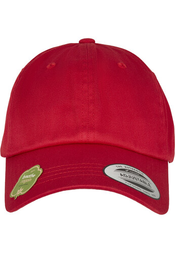 Бейсболка FLEXFIT Low Profile Organic Cotton Cap Red фото 6