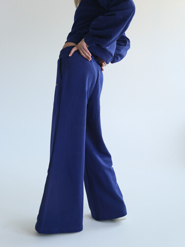 Брюки РОДИНА Loose new logo (женские) Нэви фото 5