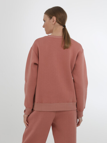 Свитшот с начесом РОДИНА Оверсайз (женский) Роза фото 6