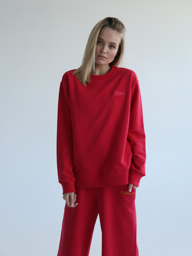 Свитшот РОДИНА Оверсайз (женский) Бордо фото 6