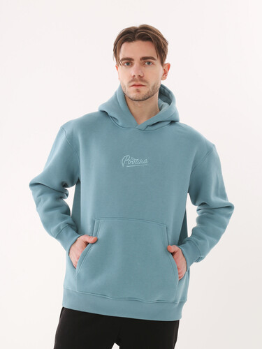 Худи с начесом РОДИНА Оверсайз (мужское) Деним фото 6