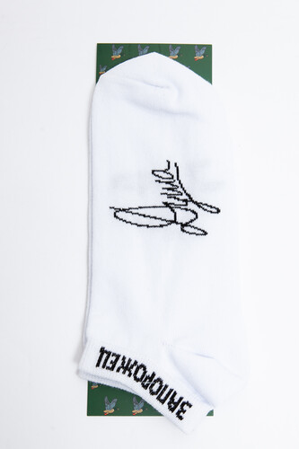 Носки ЗАПОРОЖЕЦ Душа каллиграфия короткие Белый фото 9