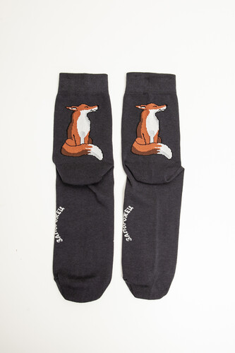 Носки ЗАПОРОЖЕЦ Лиса Темно-Серый фото 6