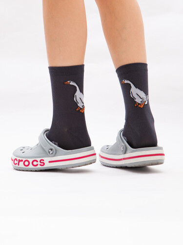 Носки ЗАПОРОЖЕЦ Гусь Темно-Серый фото 9