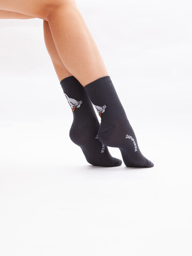 Носки ЗАПОРОЖЕЦ Гусь Темно-Серый фото 10