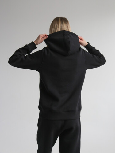 Худи с начесом РОДИНА Base (женское) Черный фото 6