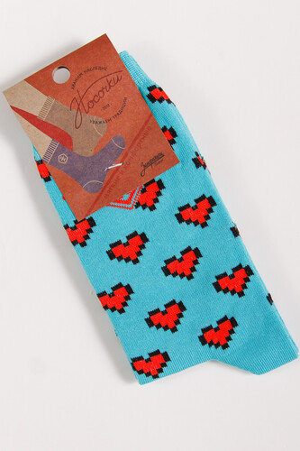 Носки ЗАПОРОЖЕЦ Сердечки Светло-Зеленый фото 6