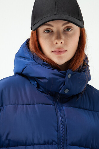 Куртка TRUESPIN Puffy Hooded Jacket Navy фото 26
