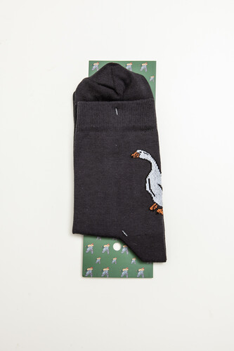 Носки ЗАПОРОЖЕЦ Гусь Темно-Серый фото 13