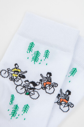 Носки ЗАПОРОЖЕЦ Велосипедисты Белый фото 7