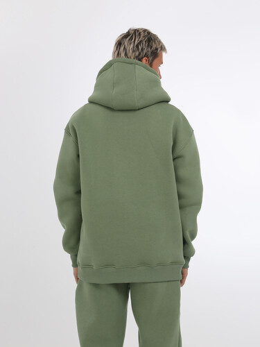 Худи с начесом РОДИНА Оверсайз (мужское) Еловый фото 6