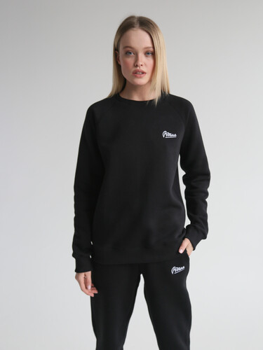 Свитшот с начесом РОДИНА Base (женский) Черный фото 4