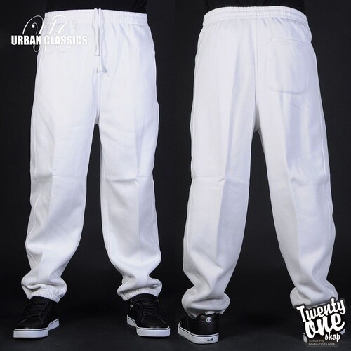 Брюки URBAN CLASSICS Sweatpants White фото 5