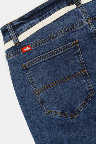 Джинсы SKILLS Slim Flex Blue фото 18