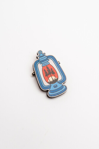 Значок деревянный WAF-WAF Лесной фонарь фото 4