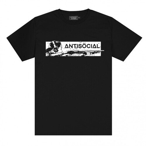 Футболка ANTISOCIAL Shooter Черный фото 2