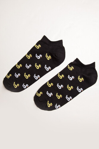 Носки ЗАПОРОЖЕЦ Утята короткие Черный фото 4