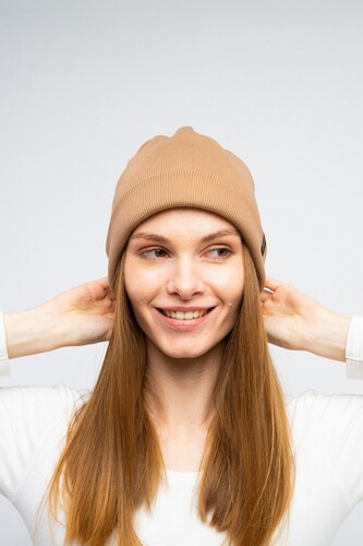 Шапка SEA-PEA СLOTHING Two (с флисом) Древесный дым фото 6