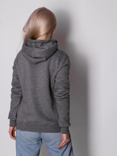 Худи с начесом РОДИНА Base (женское) Темно-Серый фото 6