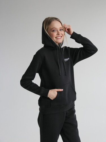 Худи с начесом РОДИНА Base (женское) Черный фото 5