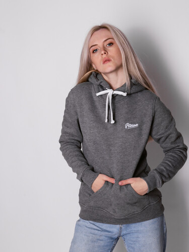 Худи с начесом РОДИНА Base (женское) Темно-Серый фото 4