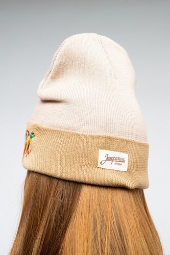 Шапка ЗАПОРОЖЕЦ Ditch Sobaka Light Beige/Beige фото 12