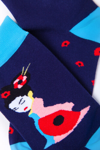 Носки BURNING HEELS Гейша Синий фото 5