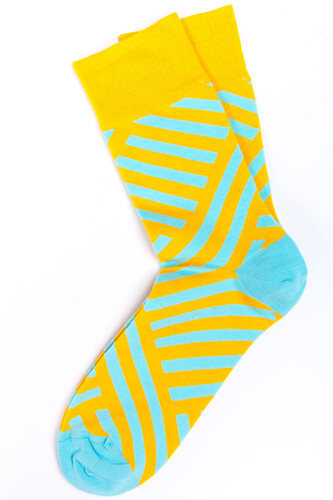 Носки BURNING HEELS Диагональ Желтый фото 5