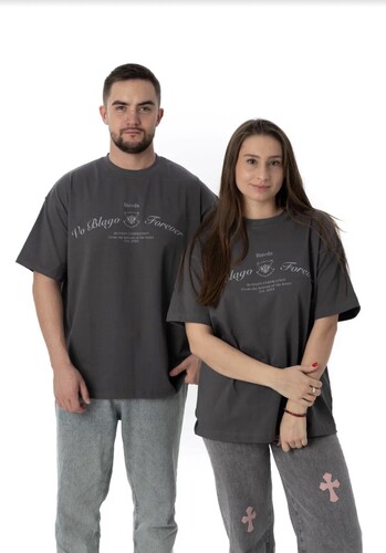 Футболка VoBlago FTB-GREY-RUS Серый фото 11