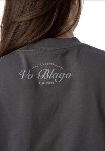 Футболка VoBlago FTB-GREY-RUS Серый фото 12