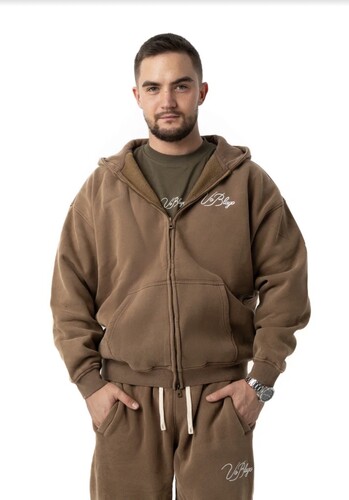 Кофта VoBlago ZIP-BROWN Коричневый фото 9