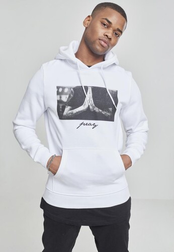 Толстовка MISTER TEE Pray Hoody White фото 4