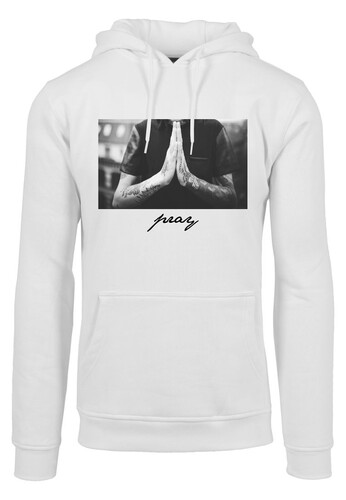 Толстовка MISTER TEE Pray Hoody White фото 6