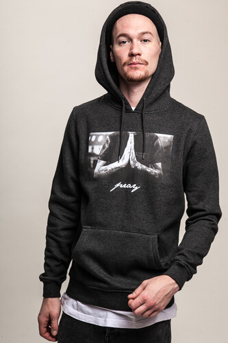 Толстовка MISTER TEE Pray Hoody Charcoal фото 6