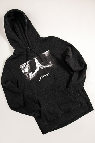 Толстовка MISTER TEE Pray Hoody Charcoal фото 8