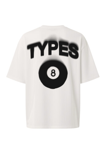 Футболка TYPES 8 ball Молочный фото 4