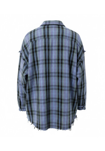 Рубашка TYPES Raw Plaid Синий фото 14