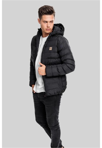Куртка URBAN CLASSICS Basic Bubble Jacket Black/Black/Black фото 8
