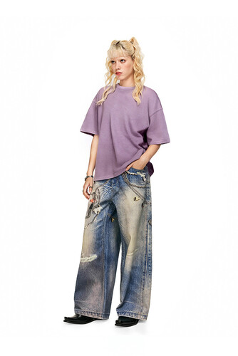 Футболка TRUESPIN Washed Светло-Фиолетовый фото 2