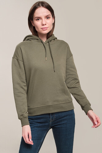 Толстовка URBAN CLASSICS Ladies Hoody Olive фото 7