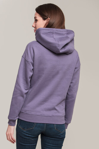 Толстовка URBAN CLASSICS Ladies Hoody Dusty Purple фото 8