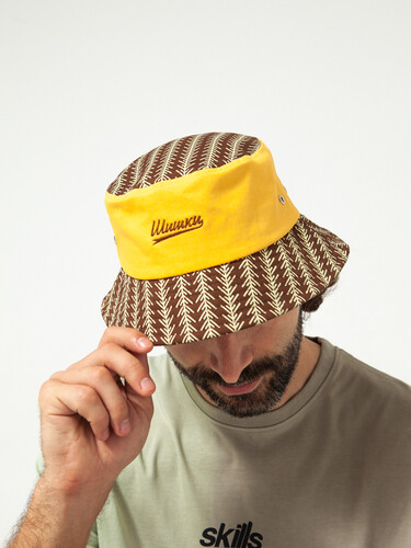 Панама ЗАПОРОЖЕЦ Shishki Brown/Yellow фото 18