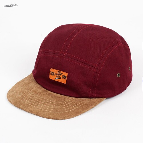 Бейсболка TRUESPIN Herritage 5 Panel Cap Burgundy-Brown фото 6