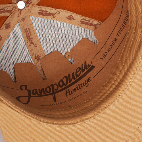 Бейсболка ЗАПОРОЖЕЦ Zap Logo Brown/Beige фото 14