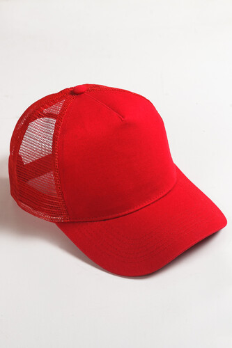 Бейсболка TRUESPIN Blank Round Visor Trucker Red фото 4