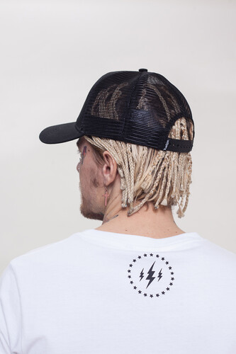 Бейсболка TRUESPIN Blank Round Visor Trucker Black фото 6