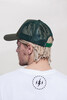 Бейсболка TRUESPIN Blank Round Visor Trucker Dark Green фото 3