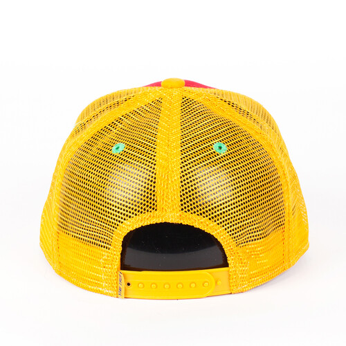 Бейсболка TRUESPIN 3 Tone Blank Trucker Cap Red-Yellow-Green фото 8