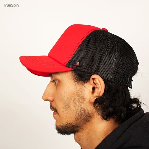 Бейсболка TRUESPIN Combo Trucker Red-Black фото 10
