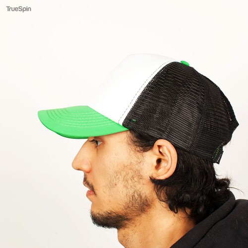 Бейсболка TRUESPIN Combo Trucker White-Black-Green фото 10